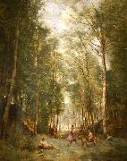 Jean-Baptiste-Camille Corot Souvenir of Marly-le-Roi oil